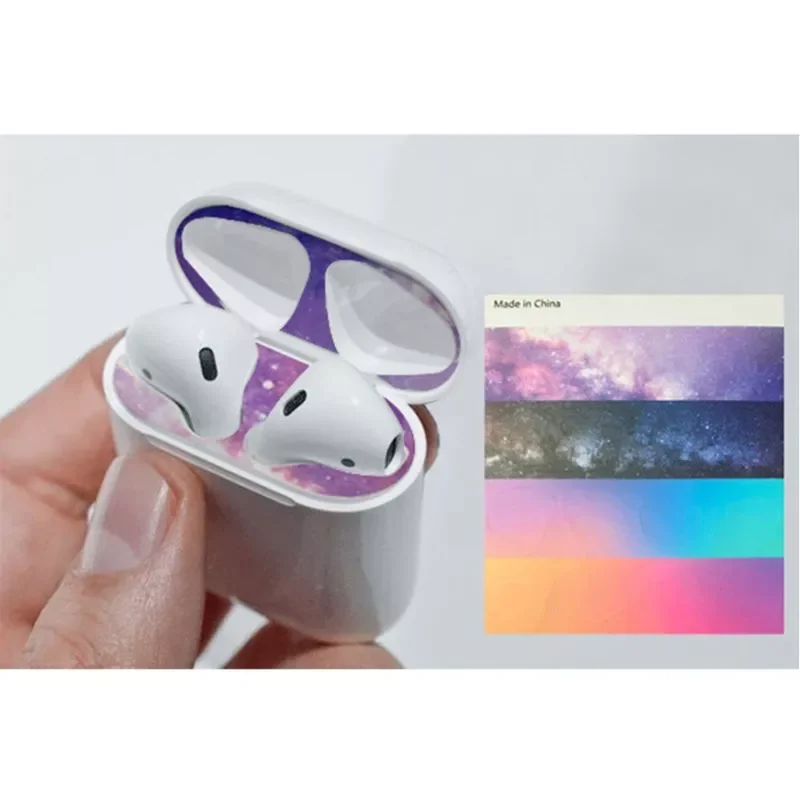 

NEW2023 Protective Sticker Case Skin Dust-proof Dust Guard for Apple Earphones Charging Box