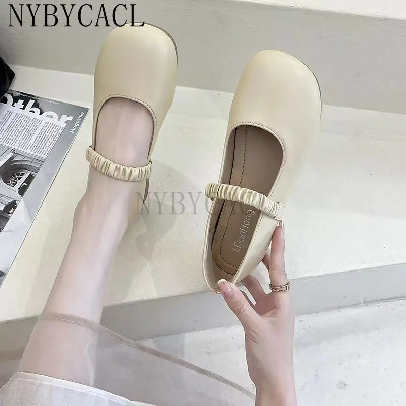 

2022 Spring Women Casual Flats Comfortable Soft Boat Shoes Loafers Ballerina Shallow Round Toe Ballet Flat Shoes Fashion Casual