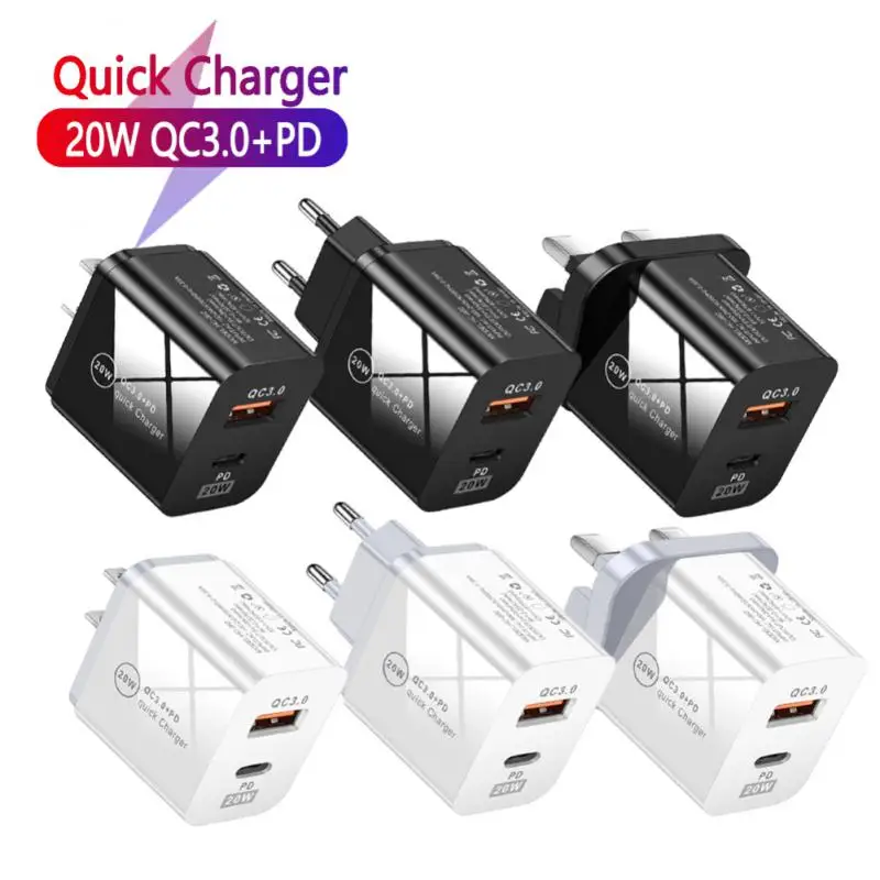 

Charging Adapters Type-c Qc3.0 20w Charging Head 4a Portable Pd Fast Charge Charger Phone Charger Fast Charge Adapter
