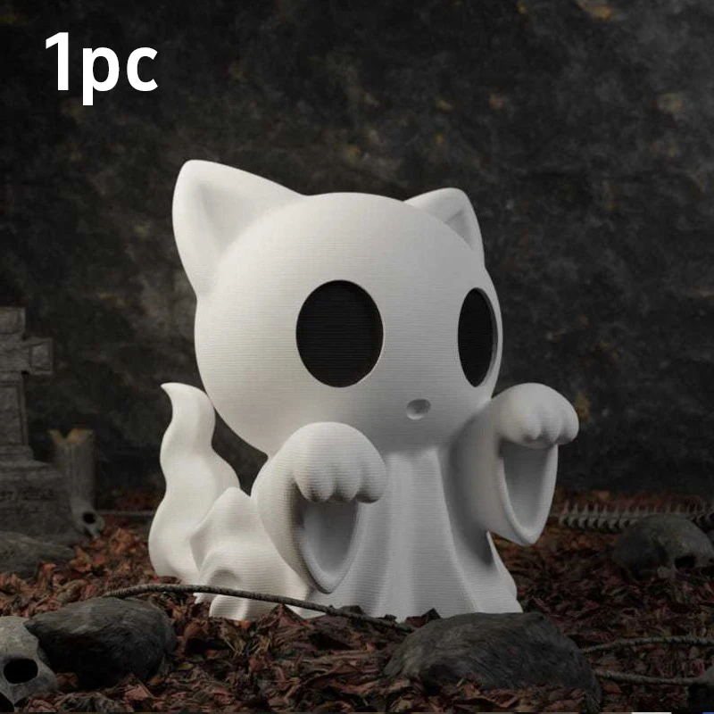 

Пластиковая статуэтка призрак кошка собака