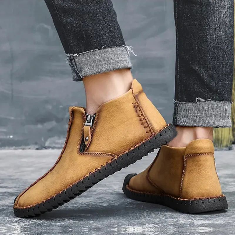 

Men Casual Shoes Artificial Leather Comfortable Anti-skidding Fashion Walking Shoes Zapatillas De Deporte