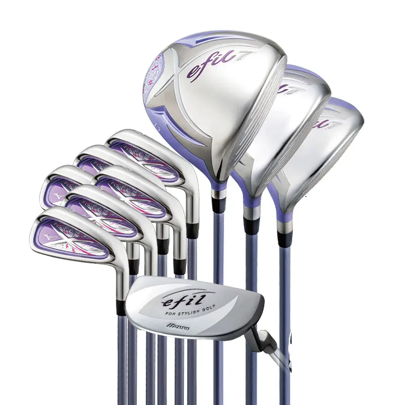 

Ladys EFIL7 Golf complete set clubs driver+fairway wood+irons+putter Graphite Golf shaft and wood cover Golf clubs