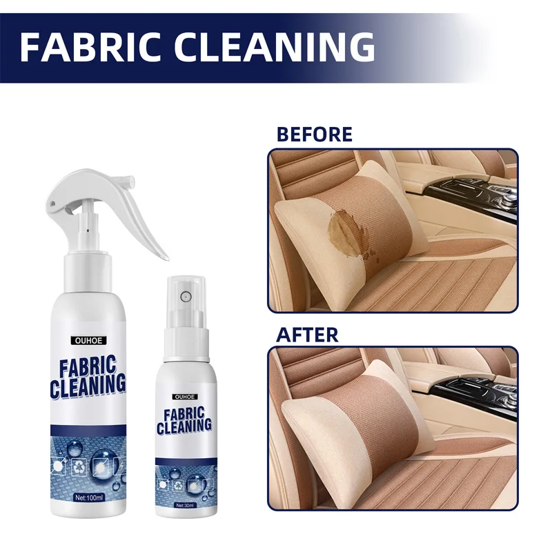 

Fabric Cleaning Spray Car Interior Ceiling Cleaner Fabric Flannel Seat Decontamination Cleaner