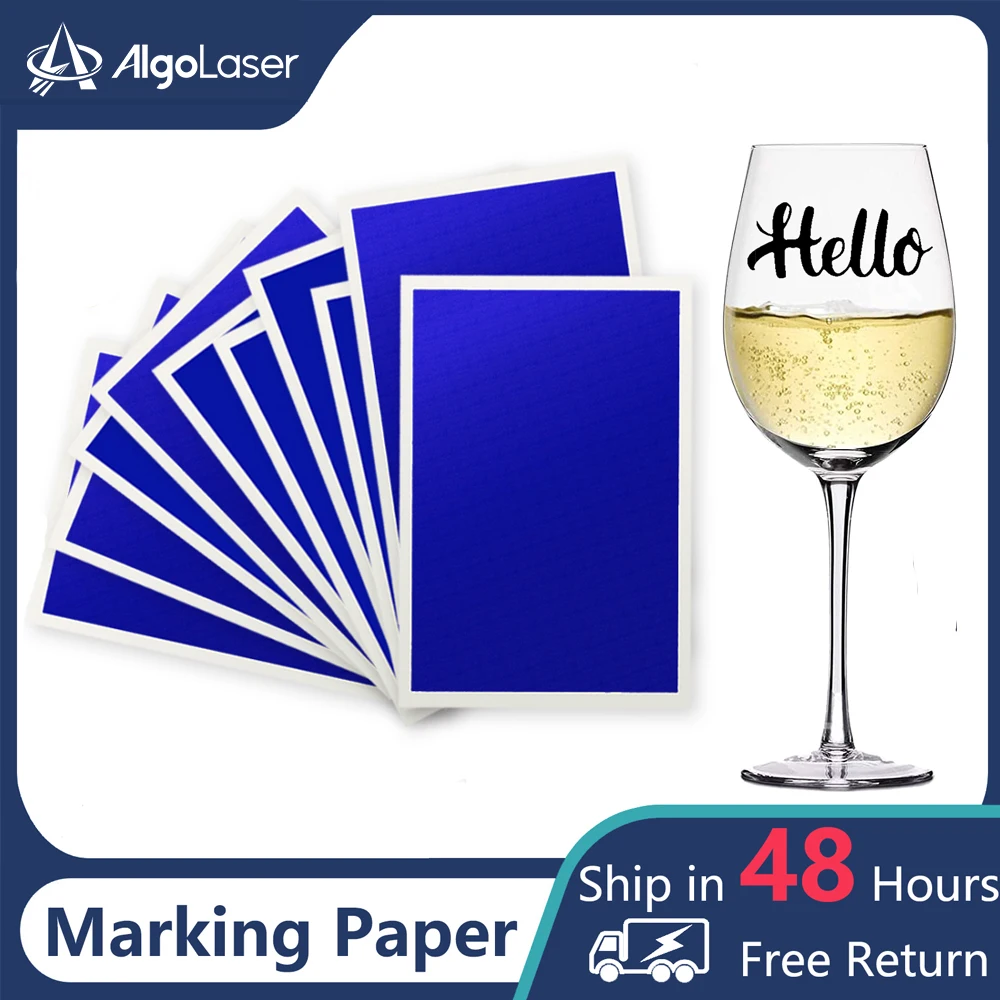 10 шт./лот лазерный гравер гравировка цветная маркировочная бумага керамика стекло хрустальный камень плитка прозрачный акрил для CO2 волокна УФ