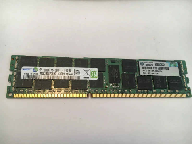 

RAM 684031-001 672612-081 16G 2RX4 PC3-12800R 1600 REG память