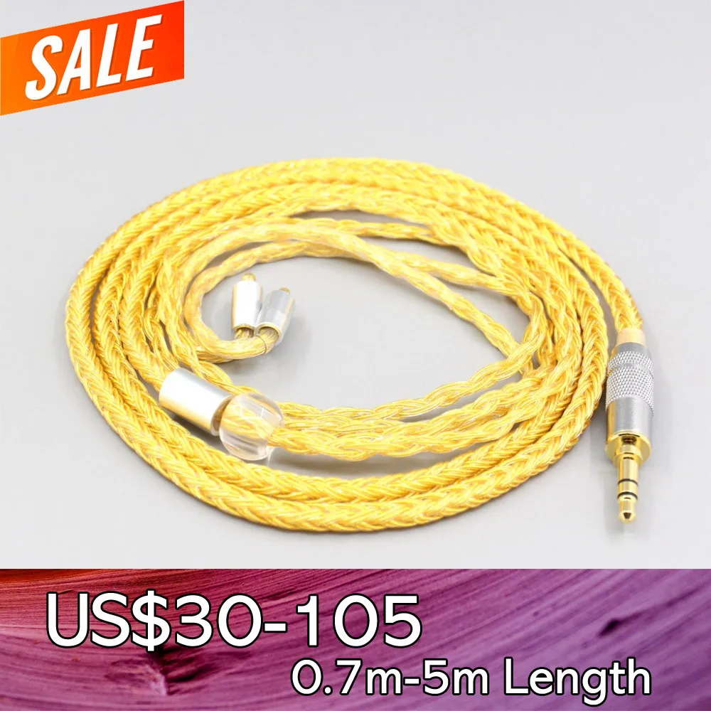 

LN007371 16 Core OCC Gold Plated Braided Earphone Cable For Acoustune HS 1695Ti 1655CU 1695Ti 1670SS