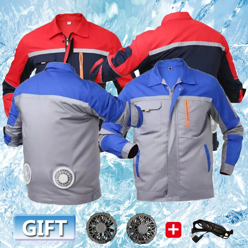 

Air-conditioning Clothes USB Charging Refrigeration Fan Cooling Ice Coat Outdoor Sun Protection Work Uniform Summer Bestsellerr.