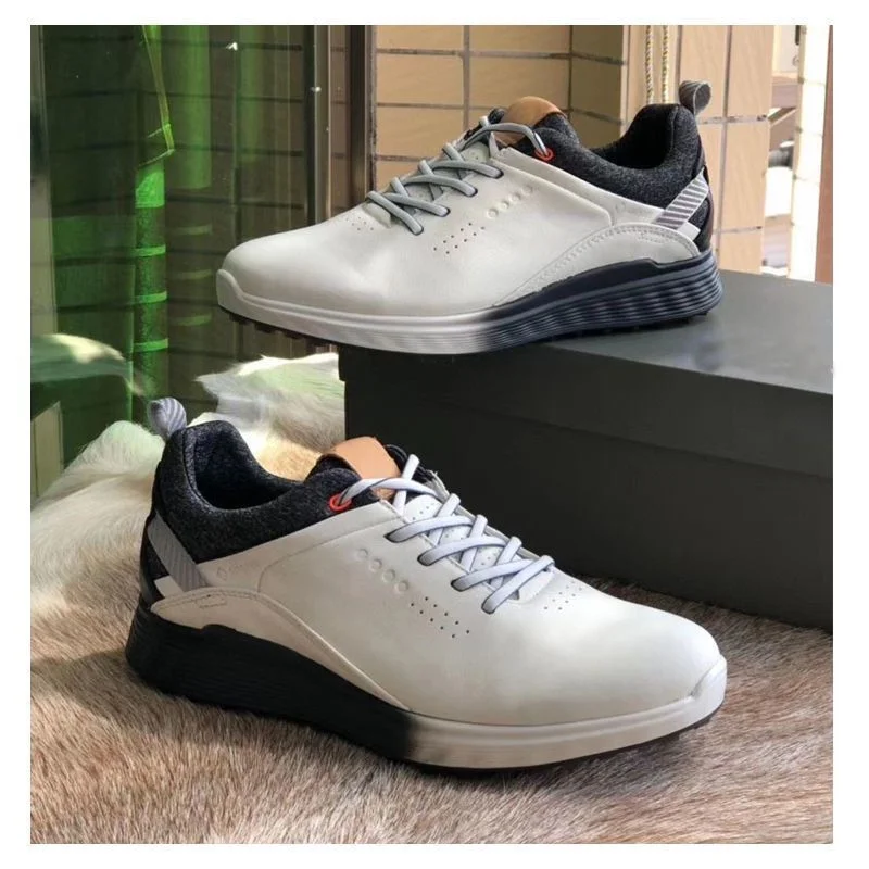 Men Luxury Golf Shoes Genuine Leather Golf Sneakers for Men Size 39-45 Anti Slip Golfers Shoes Light Weight Golf Footwears