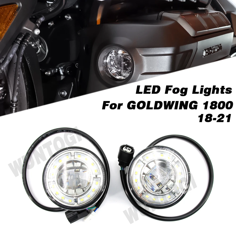 

Motorcycle LED Driving Fog Light GL1800 LED Fog Lamp Strobe Foglights For HONDA Goldwing 1800 GL1800 2018 2019 2020 2021 DOT