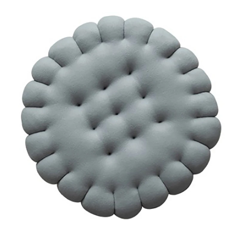 

JFBL популярная круглая напольная Подушка зеркало с форме печенья Уютная теплая милая искусственная Толстая однотонная оконная дверная Поду...