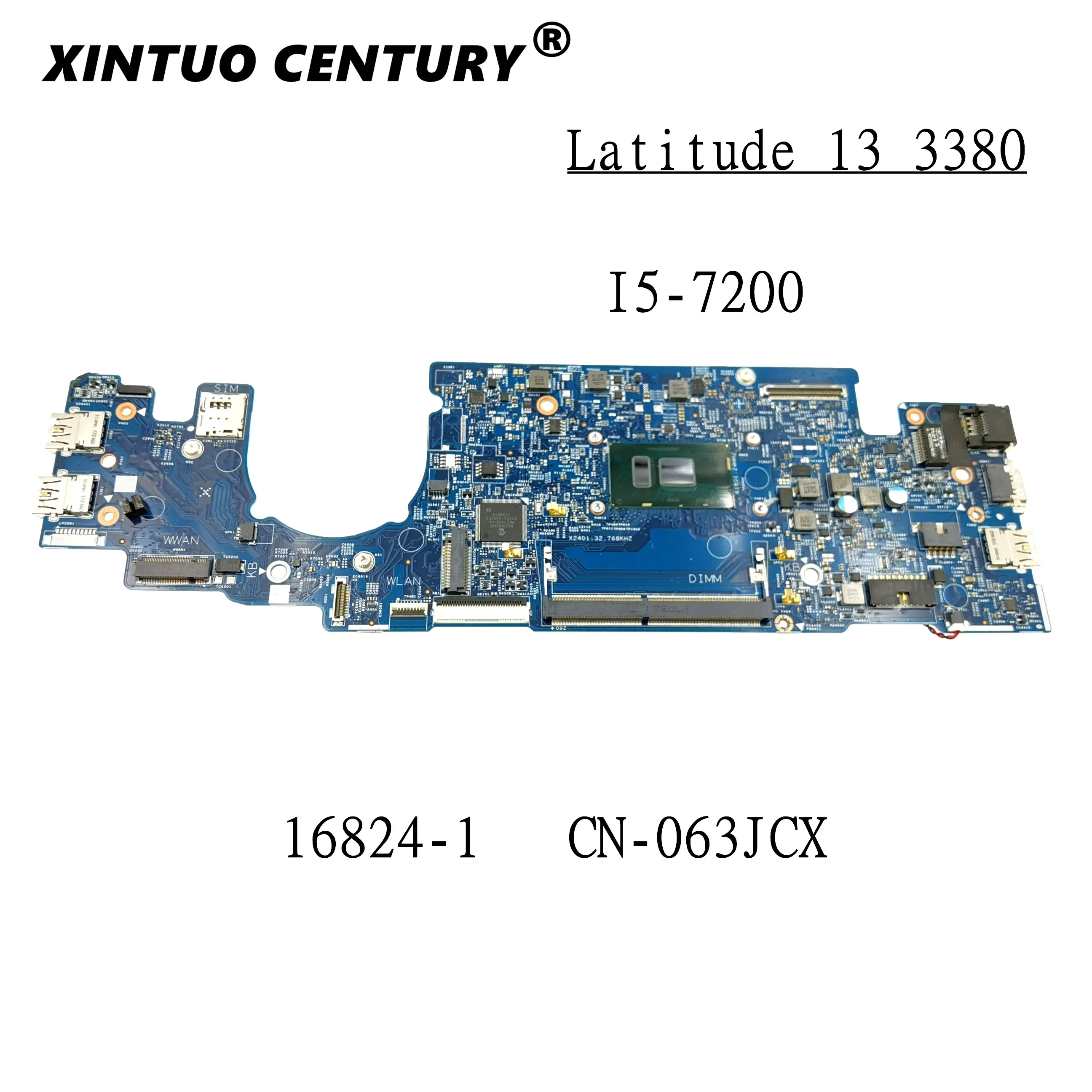 

CN-063JCX 063JCX 63JCX 16824-1 для материнской платы Dell Latitude 13 3380 с процессором I5-7200, 100% хорошо работает