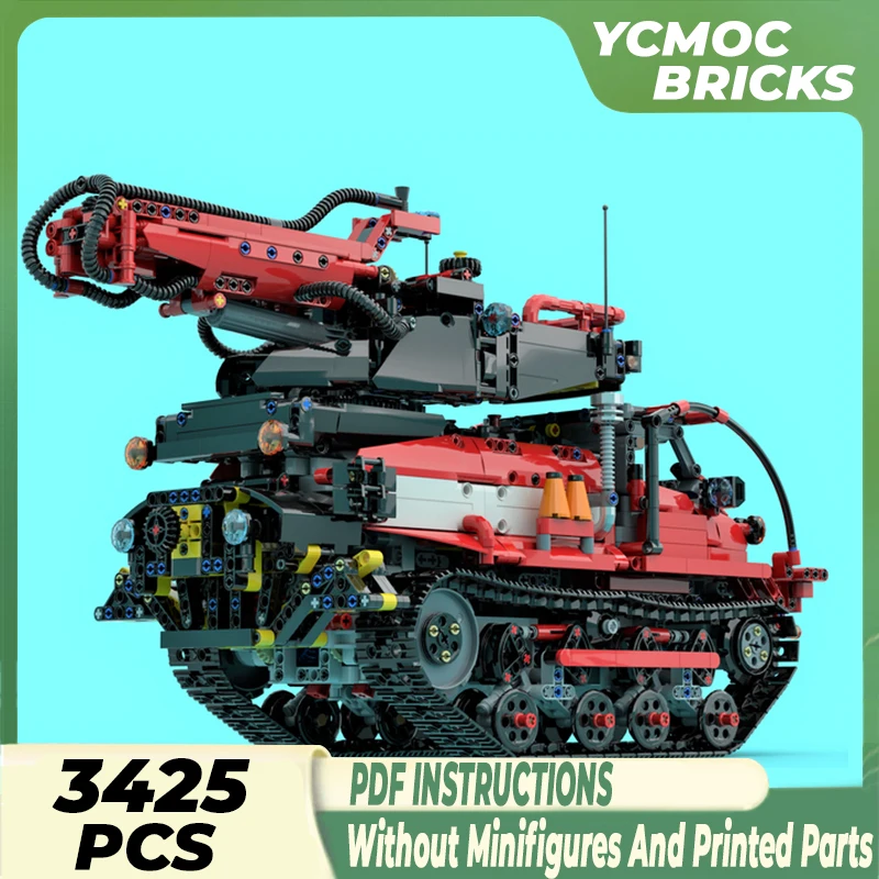 

YcmocBricks Moc Building Blocks Car Model Series Fire Engine Fire Engine Technology Bricks DIY Toys For Kids Children Gifts