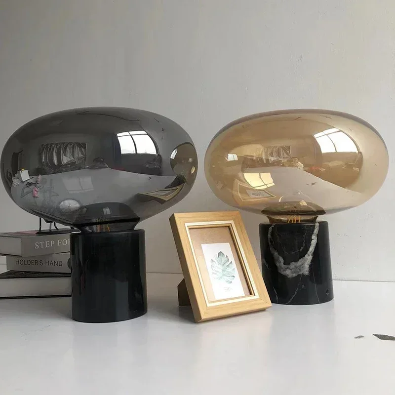 Винтажная стеклянная искусственная Мраморная Подставка для гостиной спальни