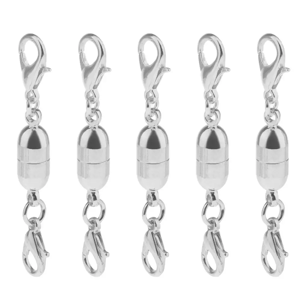 

5pcs Two End Lobster Clasp Hook for Jewelry Converter Clasps Peanut Shape