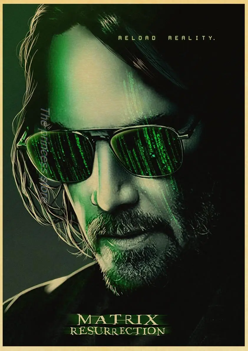 Ретро-постер с изображением реакции матрицы постер из крафт-бумаги для фильмов