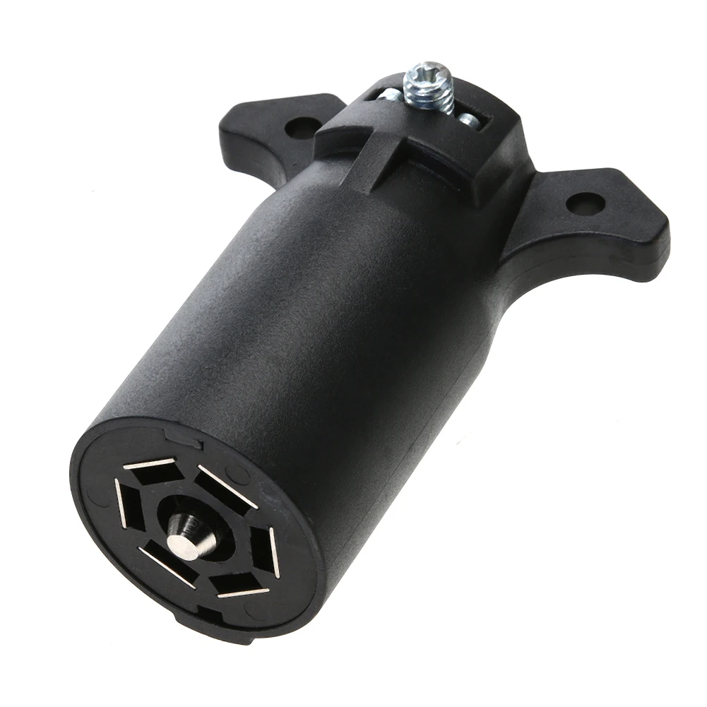 

7-ходовой разъем US RV, лодка, грузовик, прицеп, штепсельная вилка + гнездо + комплект кронштейнов, монтажный кронштейн, RV, лодка, прицеп, штепсел...