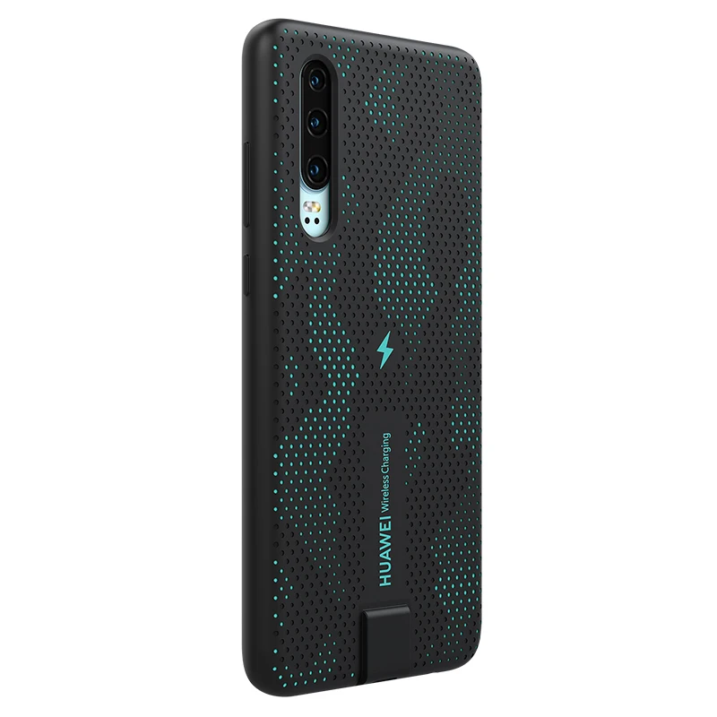 Original HUAWEI P30 Wireless Charging Case Official Huawei CNR216 TUV Qi 10W Magnetic Back Cover Supports Car Mount ELE-L09/L29