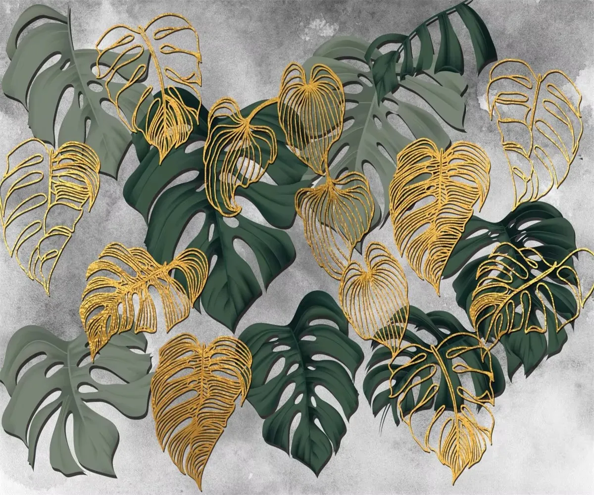 

Шелковые обои Beibehang скандинавские тропические растения