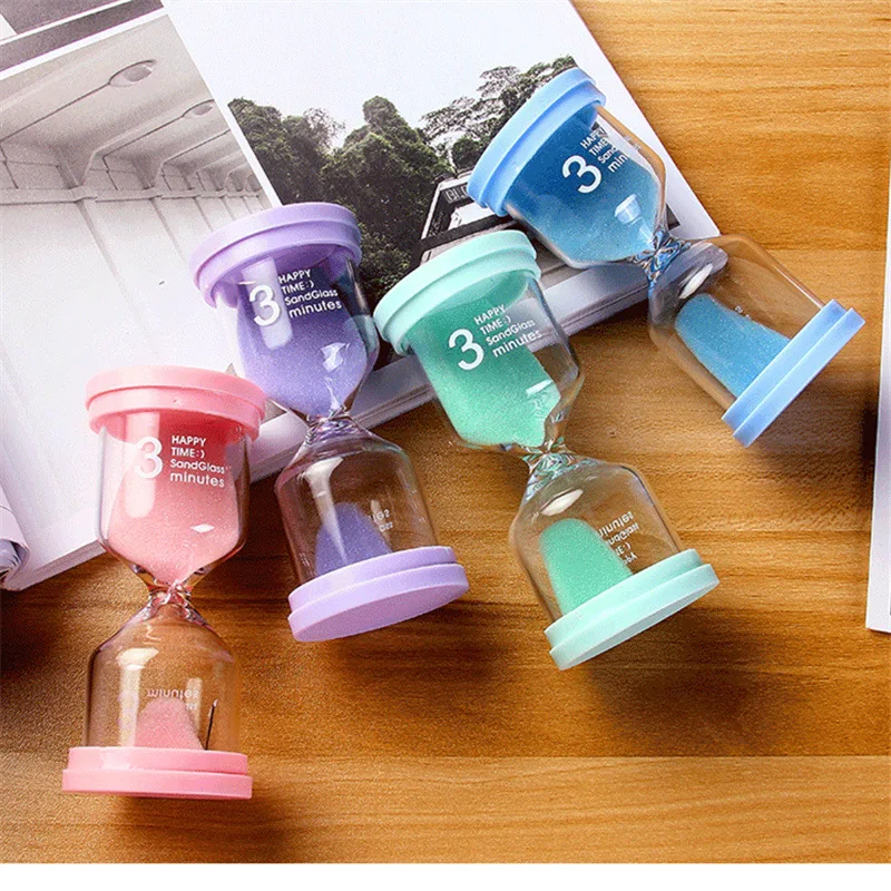 

3 Minutes Hourglass Sandglass Sand Clock Timers Sand Timer Shower Timer Tooth Brushing Timer Children Home Decors