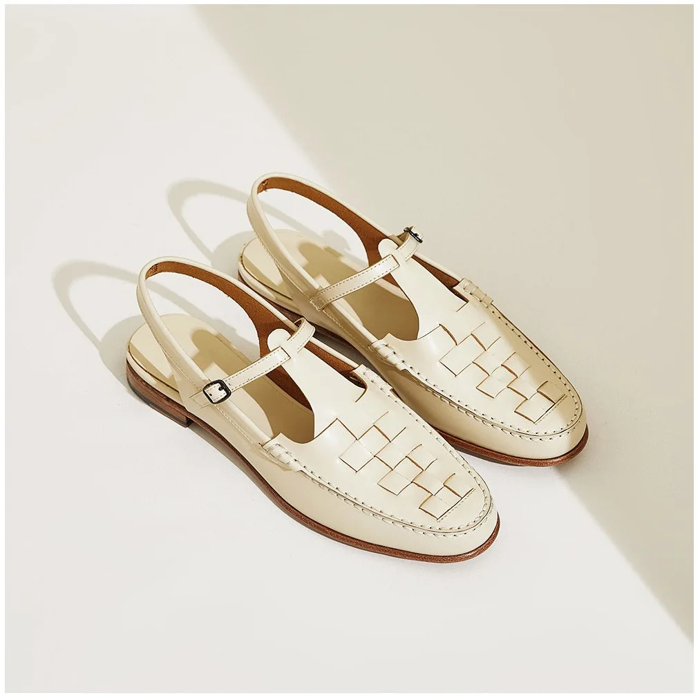 

Sandals Women Summer Spain Style Baotou Shoes New Retro Round Toe Shoes For Elegant Ladies Casual Sandals