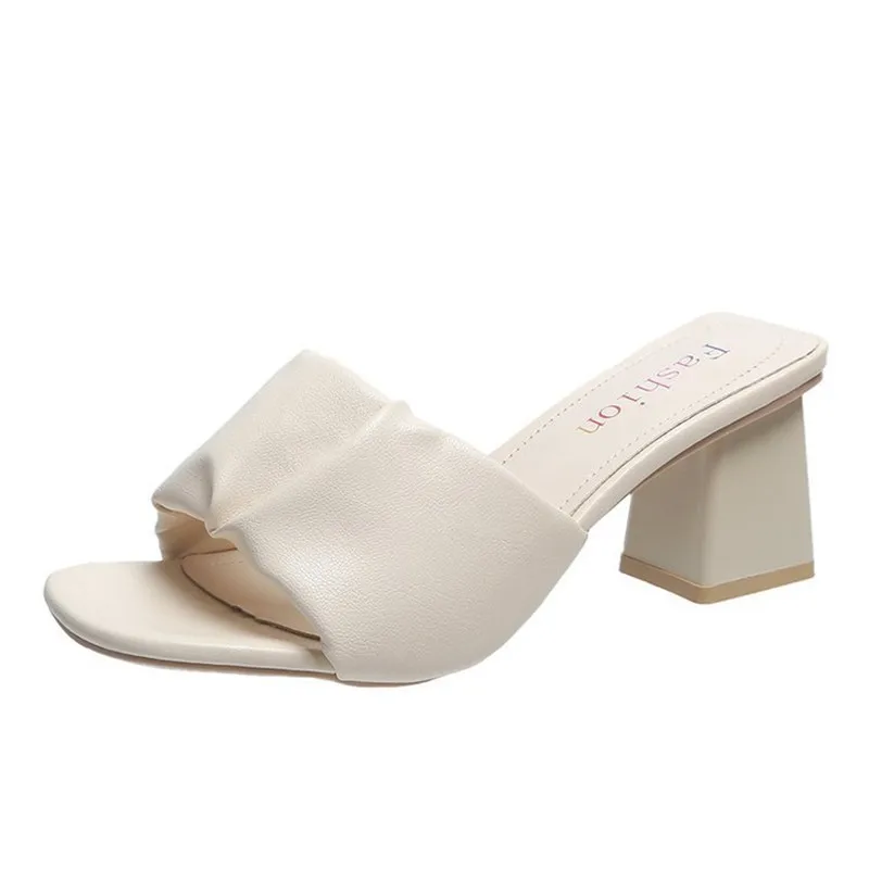 Ladies slippers new summer high-heeled open-toe woman's shoes fashion casual lightweight women's sandals wholesale size 34-39