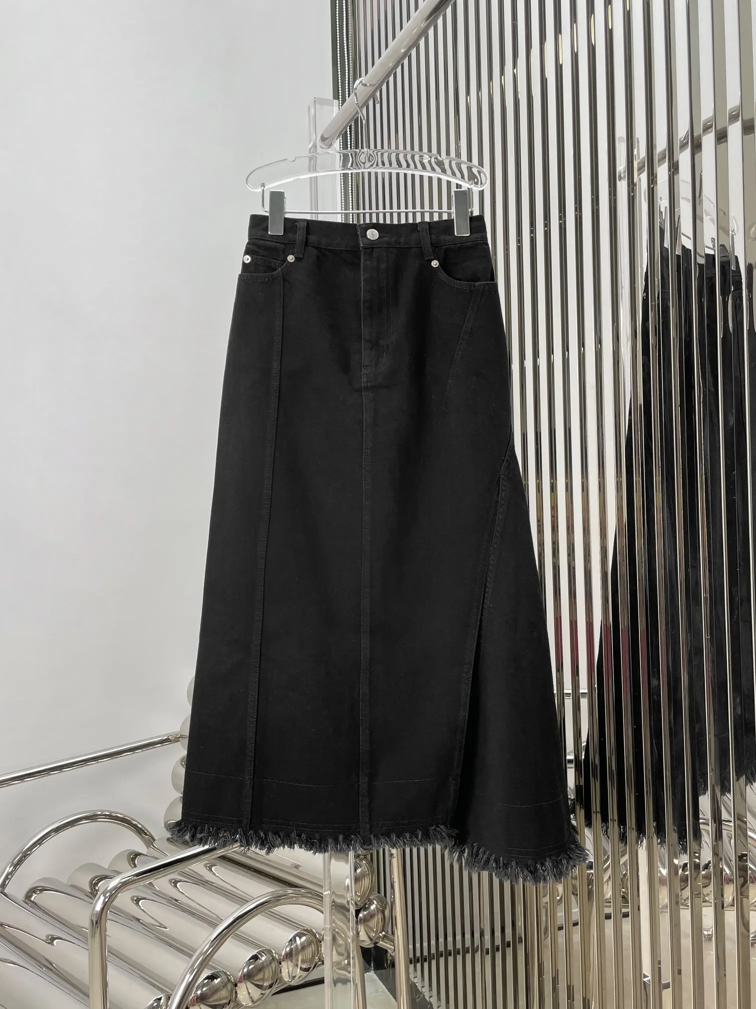 Woman Clothes Shorts Women Clothing Skirt Fashion Women's Skirts Winter 2022 High-waisted Rough Selvedge Casual Denim Skirt