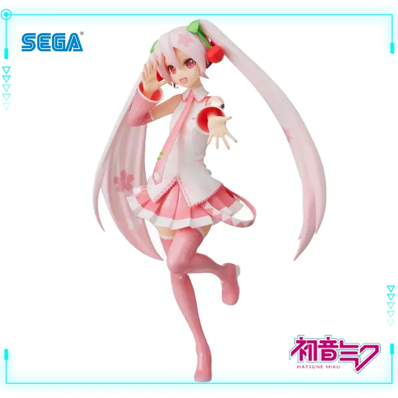 

SEGA оригинальный подлинный SPM VOCALOID Hatsune Miku виртуальный певец Miku Sakura Ver. 21 см аниме фигурка Коллекционная модель игрушки подарки