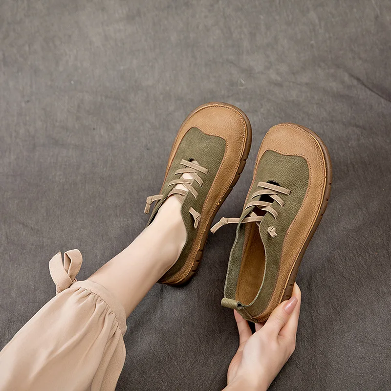 Careaymade-New Women's Moccasins Natural Genuine Leather Designer Summer Soft Flats Loafers Comfy Ladies Females Retro Shoes