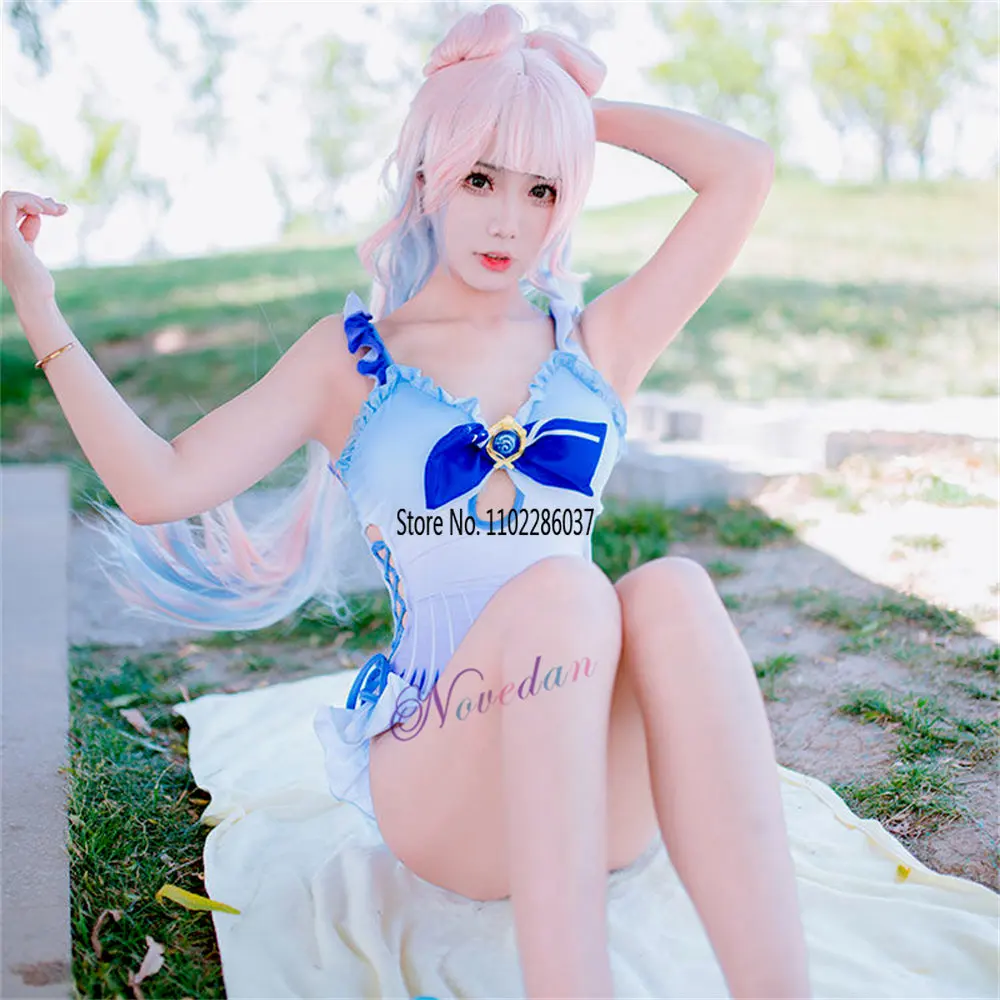 

Genshin Impact Kokomi Swimsuit Doujin Kokomi Sangonomiya Cosplay Suit Costume Sexy Summertime Bathing Women Swimwear Outfit