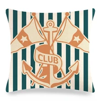 star flag club cotton linen decorative pillowcases sofa bed pillow covers nautical dreams pillows case for bedroom home decor