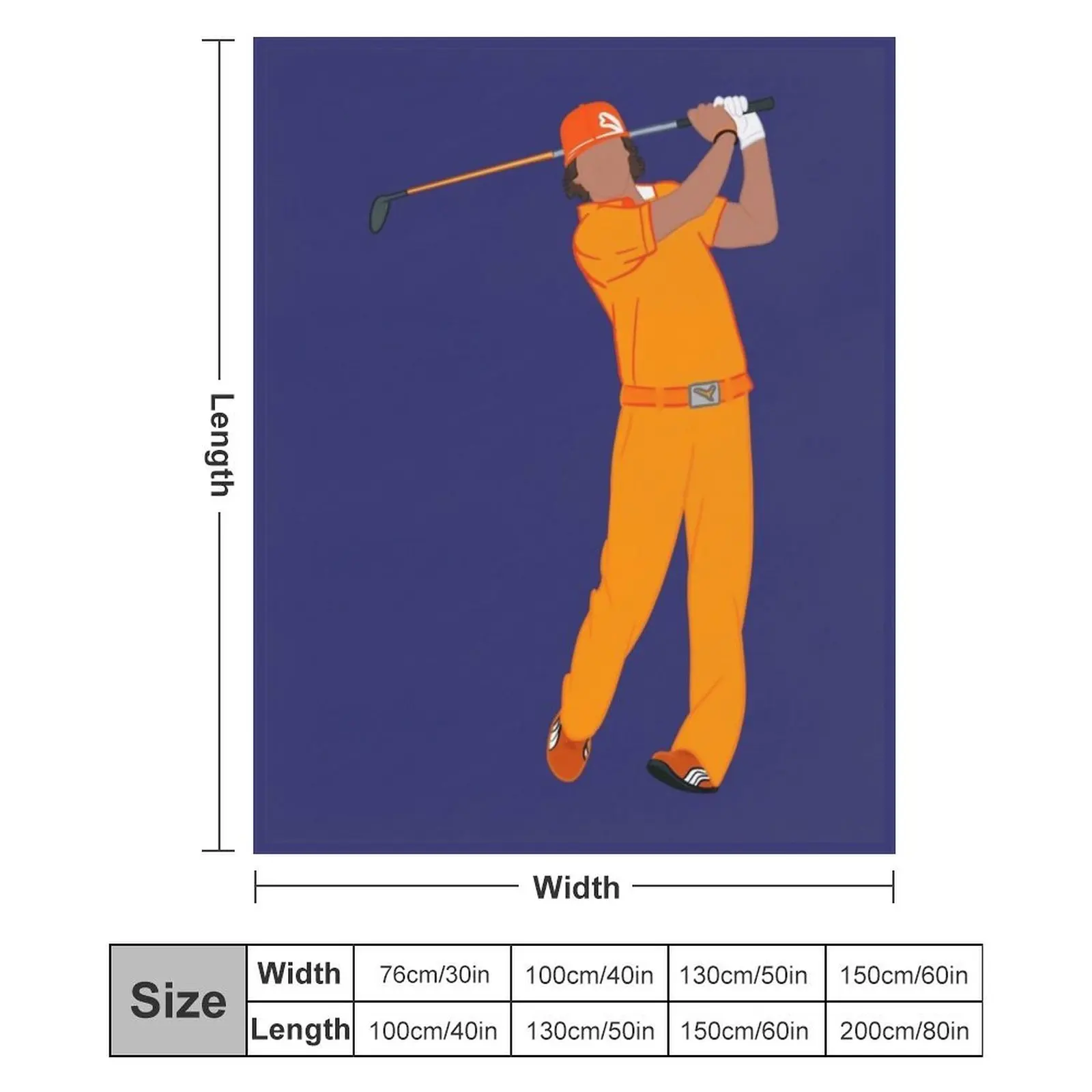 Фирменное оранжевое одеяло Rickie Fowler одеяла для диванов лохматые движущиеся