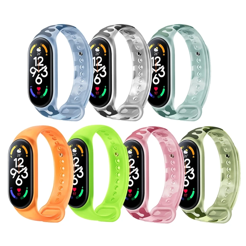 

Compatible for xiaomiMi Band 7 Smartwatch Waterproof Breathable Adjustable Sports Wristband Sweatproof Comfortable Strap