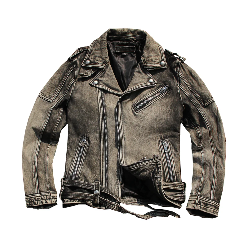 

Мужская кожаная куртка-пилот A2, черная короткая приталенная мотоциклетная куртка из натуральной воловьей кожи в стиле ВВС, для зимы