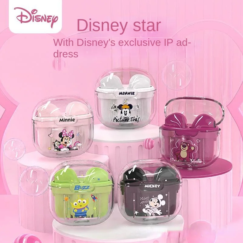 

Disney Wireless Headphones TWS Bluetooth 5.3 Earphones With Mic Binaural Calls Sports Music In-Ear Running Earbuds Waterproof