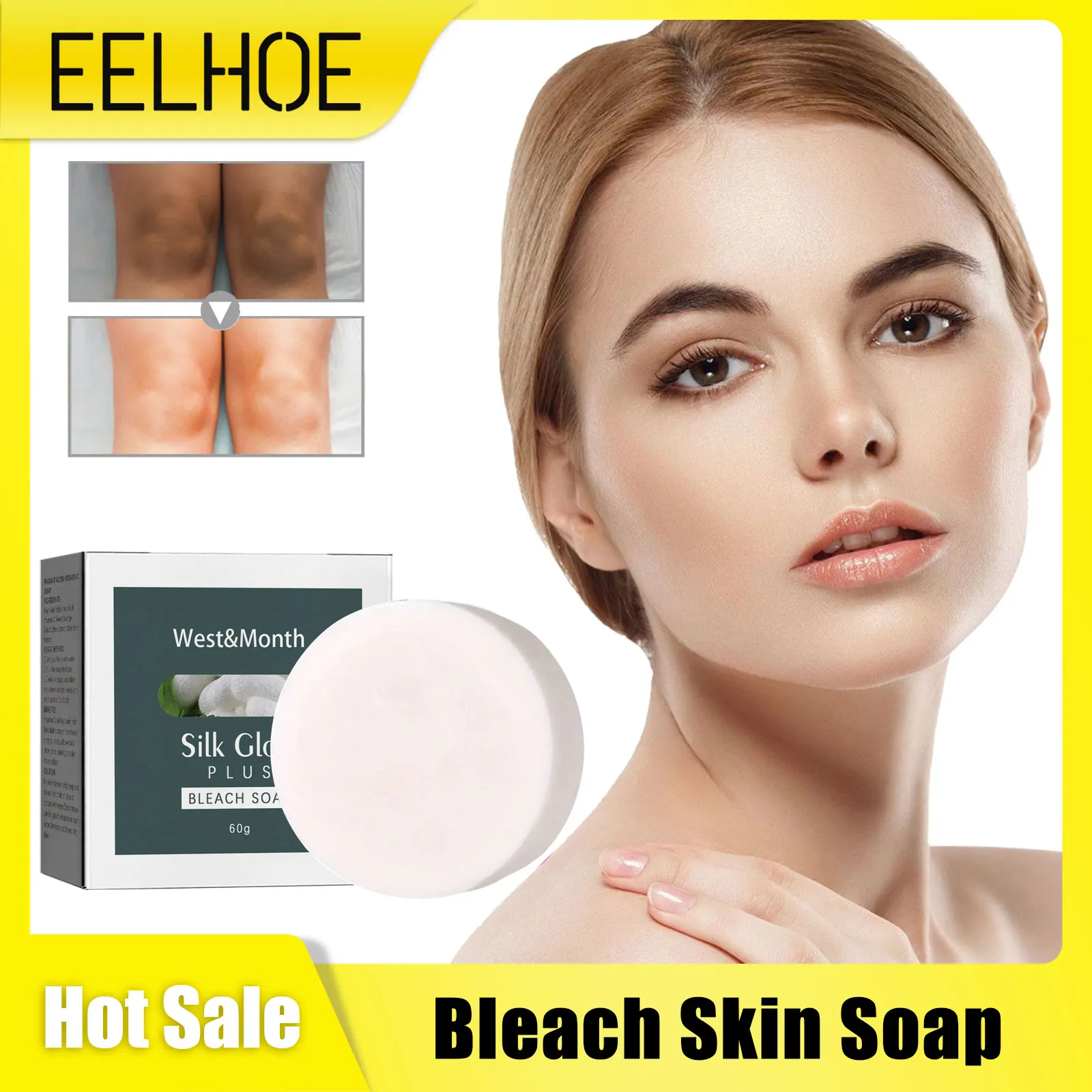 

Whitening Soap Lightening Black Skin Bleaching Cleansing Private Part Armpit Butt Knee Bikini Line Underarm Lip Brightening Soap