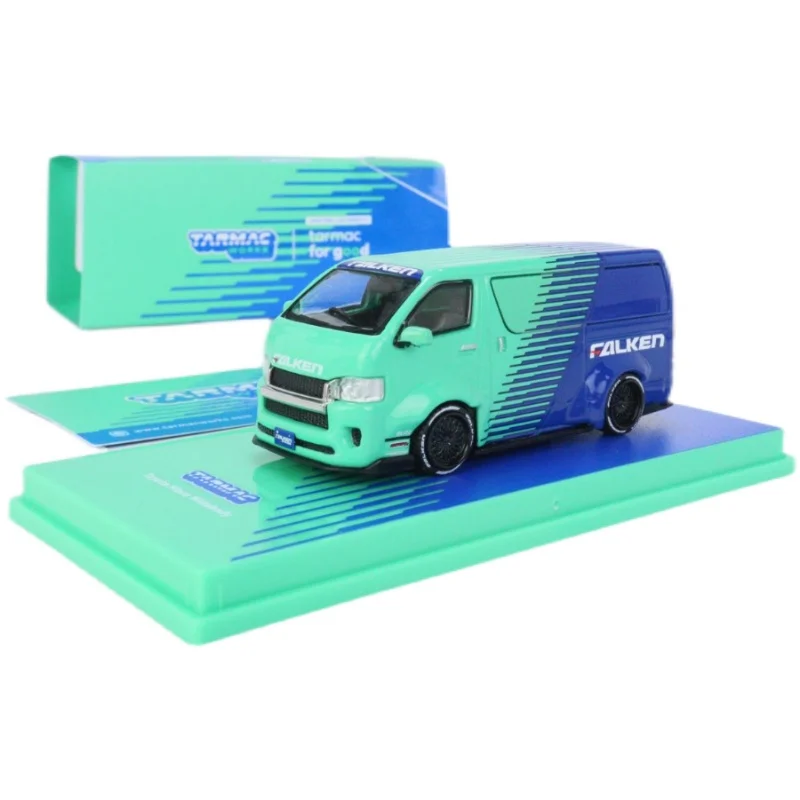 

TarmacWorks 64 Toyota Hiace Widebody Falken Коллекционная модель автомобиля из сплава подарок бесплатная доставка