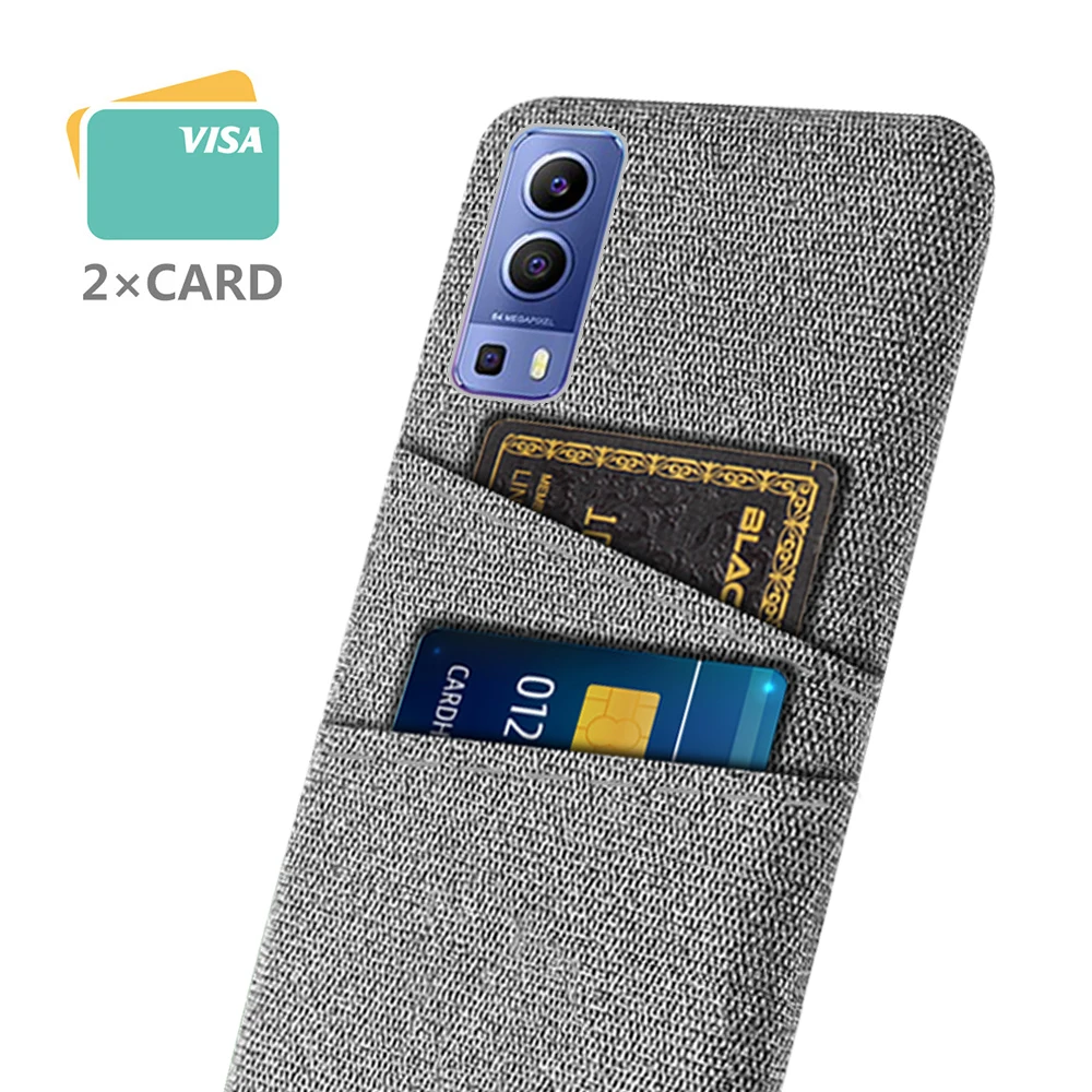 

For vivo Y72 5G Case Luxury Fabric Dual Card Phone Cover For vivo Y52 5G Phone Cases for vivoY72 Y 72 52 5G Case Funda Coque