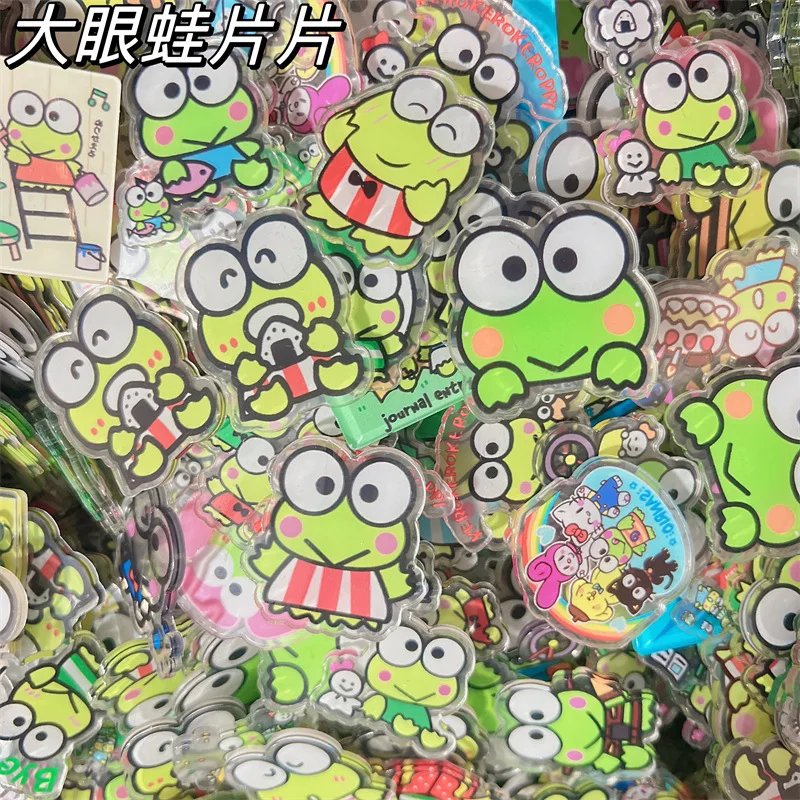 

Sanrio KEROKERO KEROPPI аниме мультфильм милые акриловые сэндвич-патчи креативные kawaii ручная работа материал, аксессуары для поделок оптом