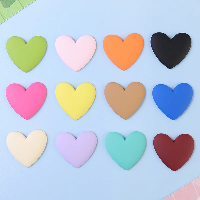Paint Heart Resin Earring Hair Accessories For Jewelry Makin