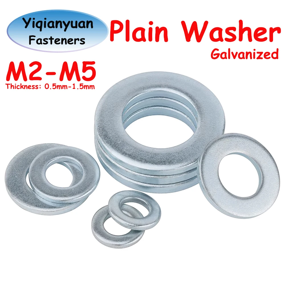 

Yiqianyuan M2 M2.5 M2.6 M2.7 M3 M3.5 M4 M5 Оцинкованная нестандартная простая шайба из углеродистой стали Плоские прокладки