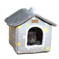 creative cat bed cute fully enclosed house for cats warmth winter pet house super soft sleeping bed for puppy cat house supplies