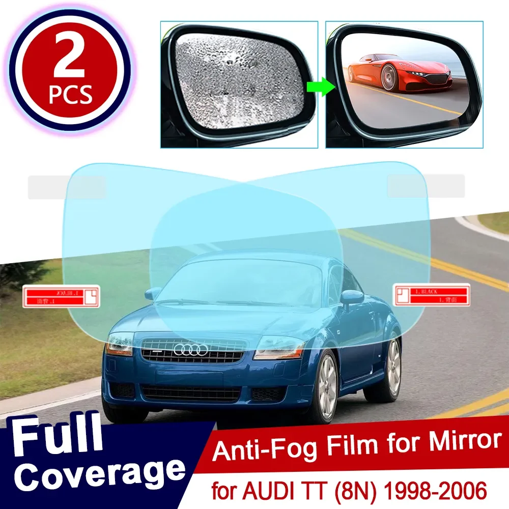 

for Audi TT 8N 1998~2006 Full Cover Anti Fog Film Rearview Mirror Rainproof Foils Clear Anti-Fog Films Car Accessories 2000 2002