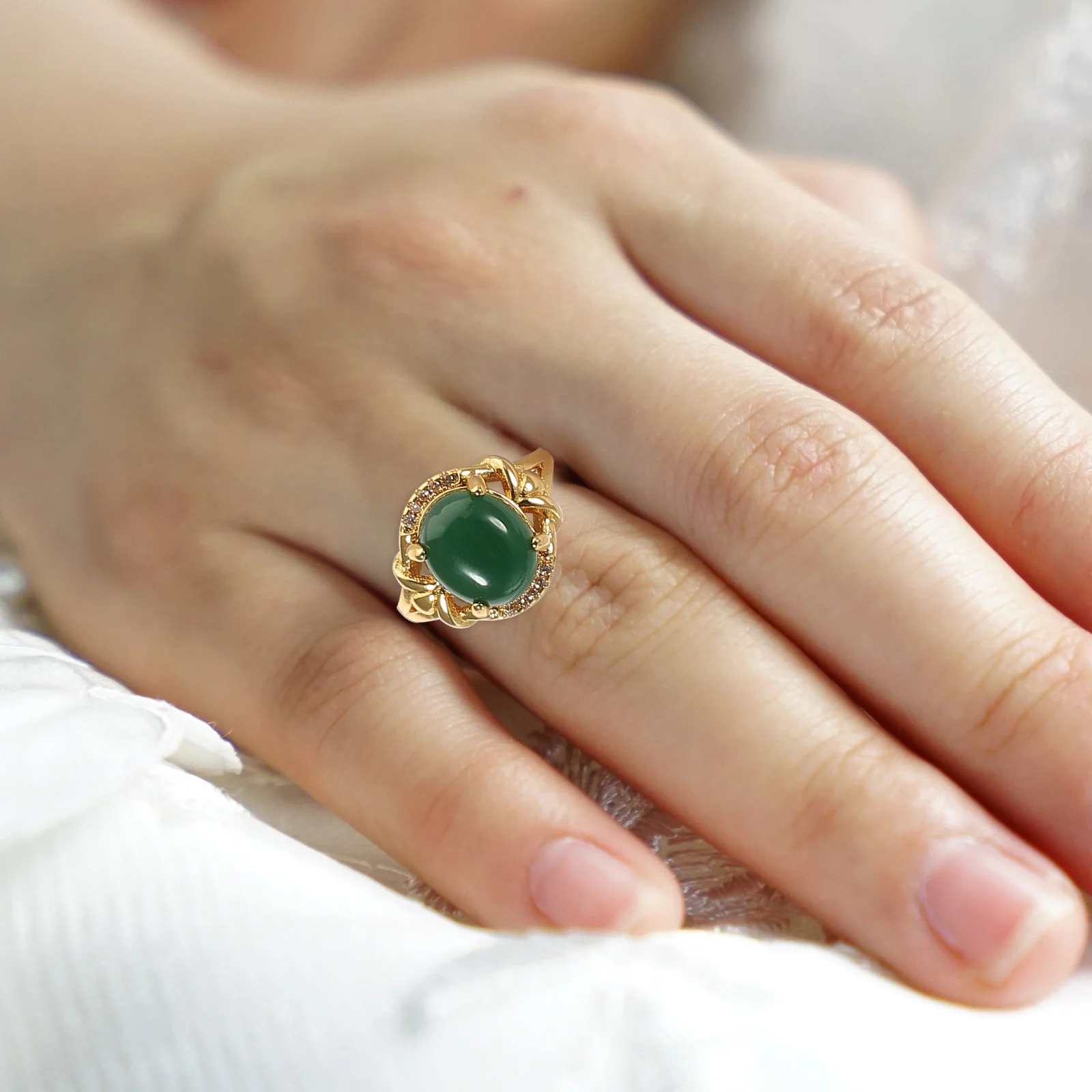 Регулируемое кольцо на палец декор ювелирные изделия мода Грейс женское