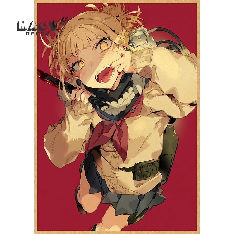 винтаж постеры для интерьера Плакаты из крафт-бумаги с мотивами аниме Моя