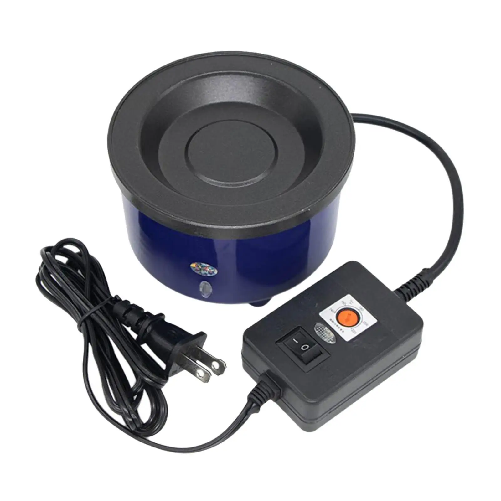 

Mini Hot Melt Glue Pot Adjustable Hot Pot for Beads Dolls Hairdressing Crafts Art
