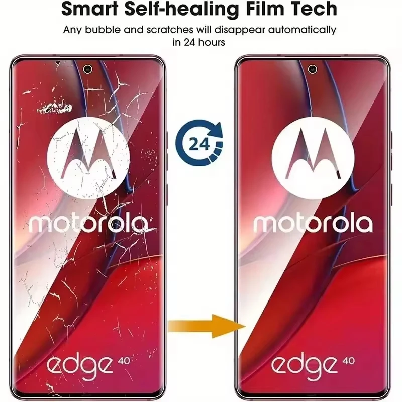 1-3Pcs Full Cover Hydrogel Film For Moto Z4 Edge S 20 S30 20Lite One Action Hyper Macro Vision Soft Screen Protector