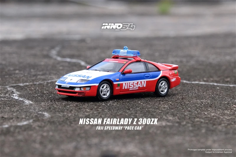 

INNO 1:64 NISSAN FAIRLADY Z 300ZX Fuji Speedway Pace автомобиль красный/синий литые модели автомобилей Коллекция миниатюрных моделей