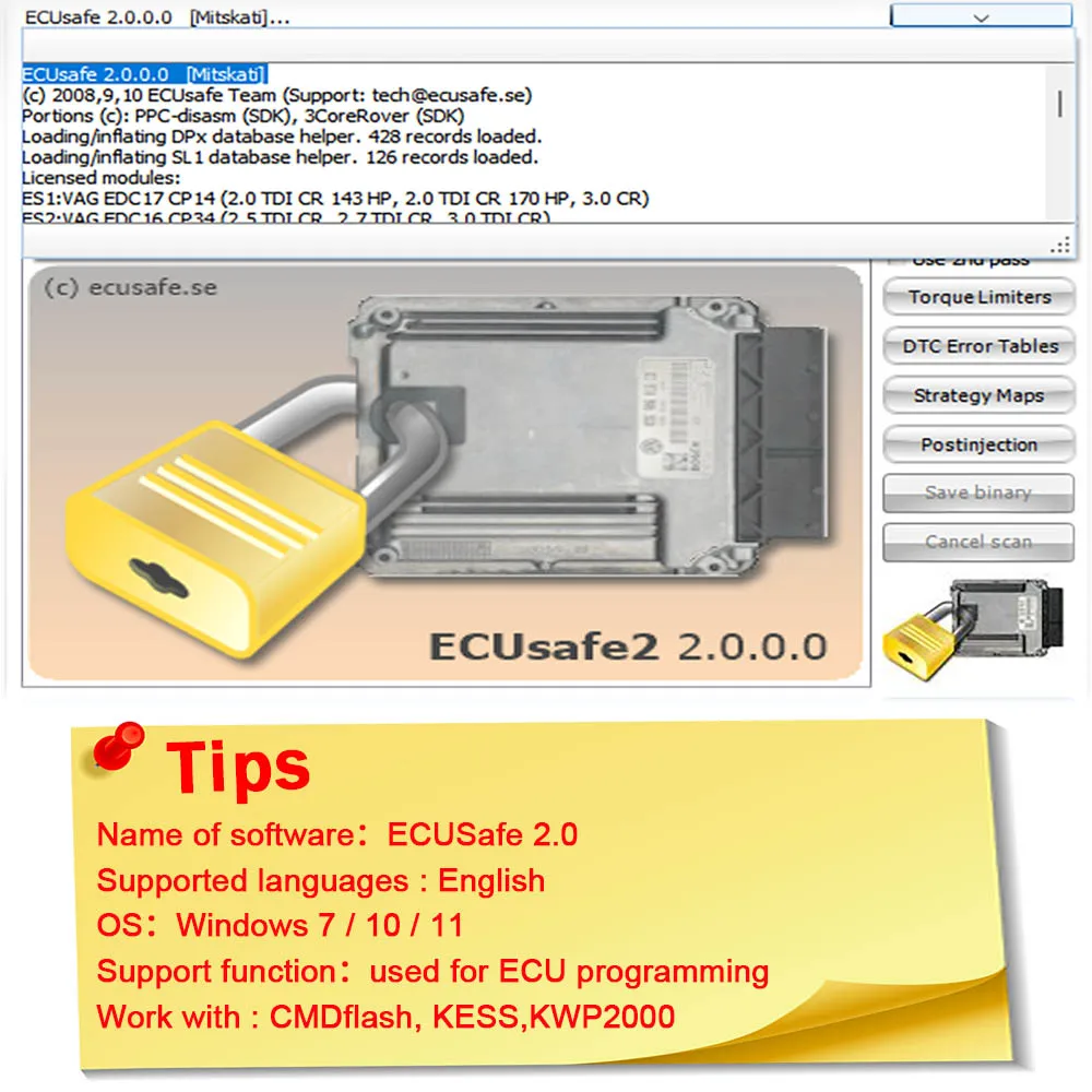 Система предотвращения кражи автомобиля ECUSafe 2 0 Программирование ЭБУ