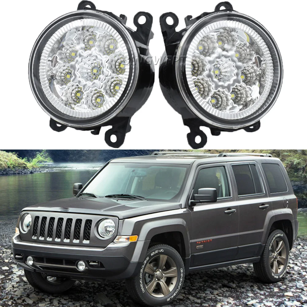 

Противотуманные фары для Jeep Renegade BU 2015 2016 2017 2018, противотуманные фары для переднего бампера автомобиля, дневные ходовые огни DRL 12 В