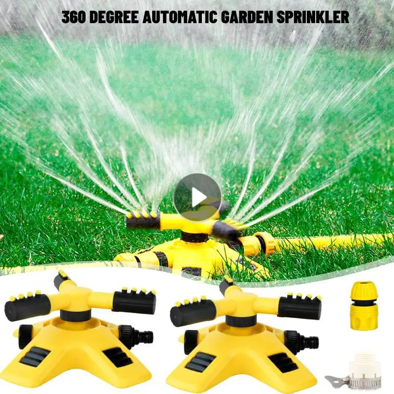 

Garden Lawn Sprinkler Automatic 360 Degree Large Area Rotating Water Sprinkler For Coverage Yard Lawn Water Gun Water Sprayers